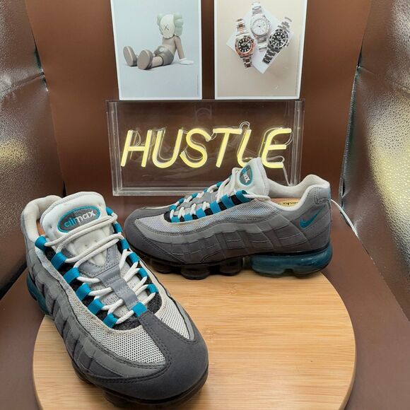 NIKE AIR VAPORMAX 95’ LOW SNEAKER NEO-TURQUOISE/GREY/BLACK MENS SIZE 8 main image 6